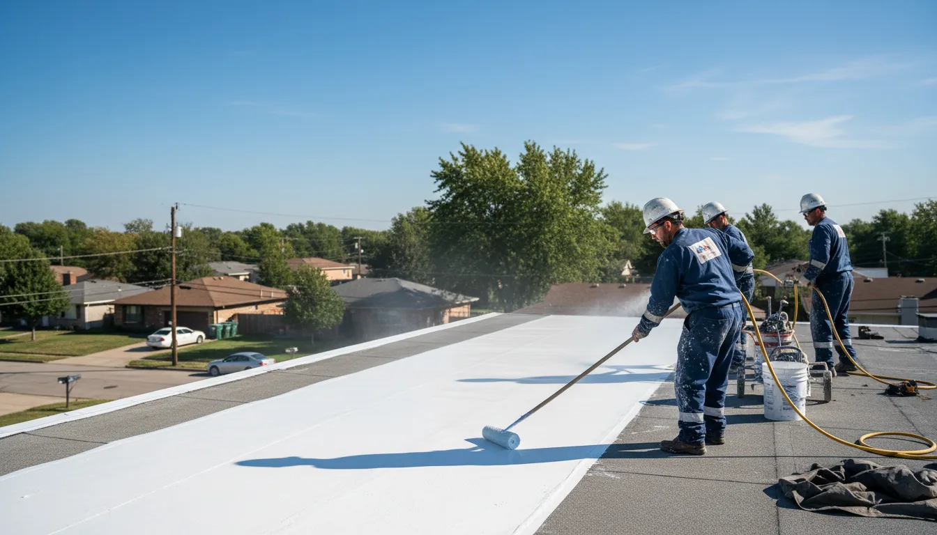 Commercial roof coating in Ruther Glen, VA near me